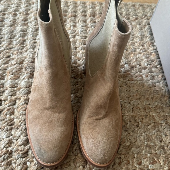 Jenni Kayne Camel Suede Ankle Booties - Picture 4 of 5
